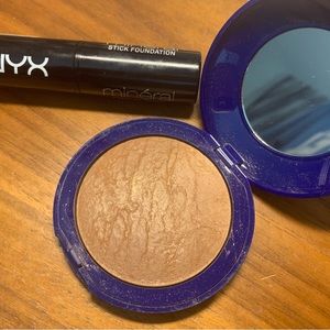 Elizabeth Arden bronzer & NYX Mineral Stick